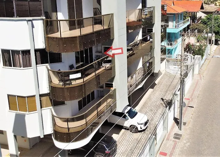 1052 - Apartamento Com Vista Para O Mar Em Bombinhas - Residencial Salema Apto 301